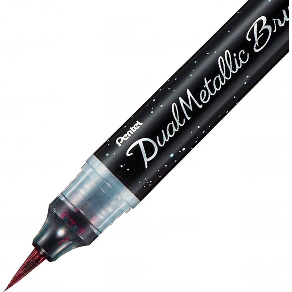 Маркер-кисть "Dual Metallic Brush", черный металлик