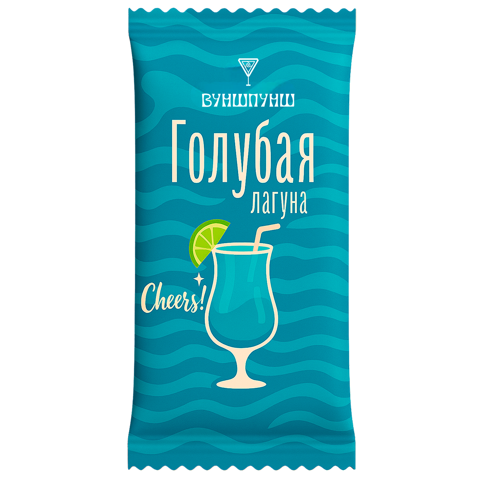 Смесь для приготовления коктейля Вуншпунш "Голубая лагуна", 40 гр, 4 шт