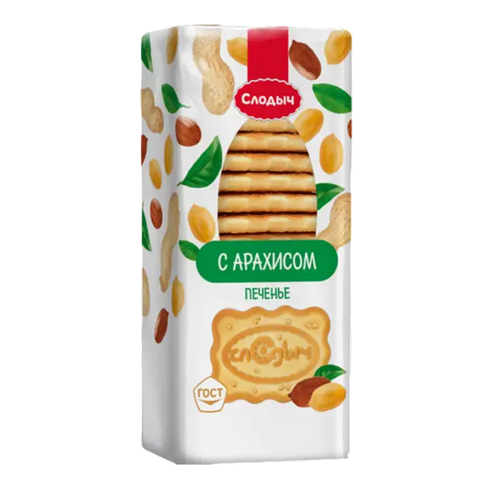 Печенье "Слодыч", 390 гр, с арахисом