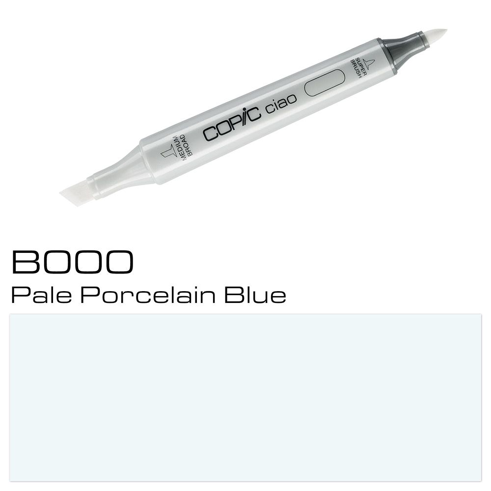 Маркер перманентный "Copic ciao", B-000 бледно-фарфоровый синий
