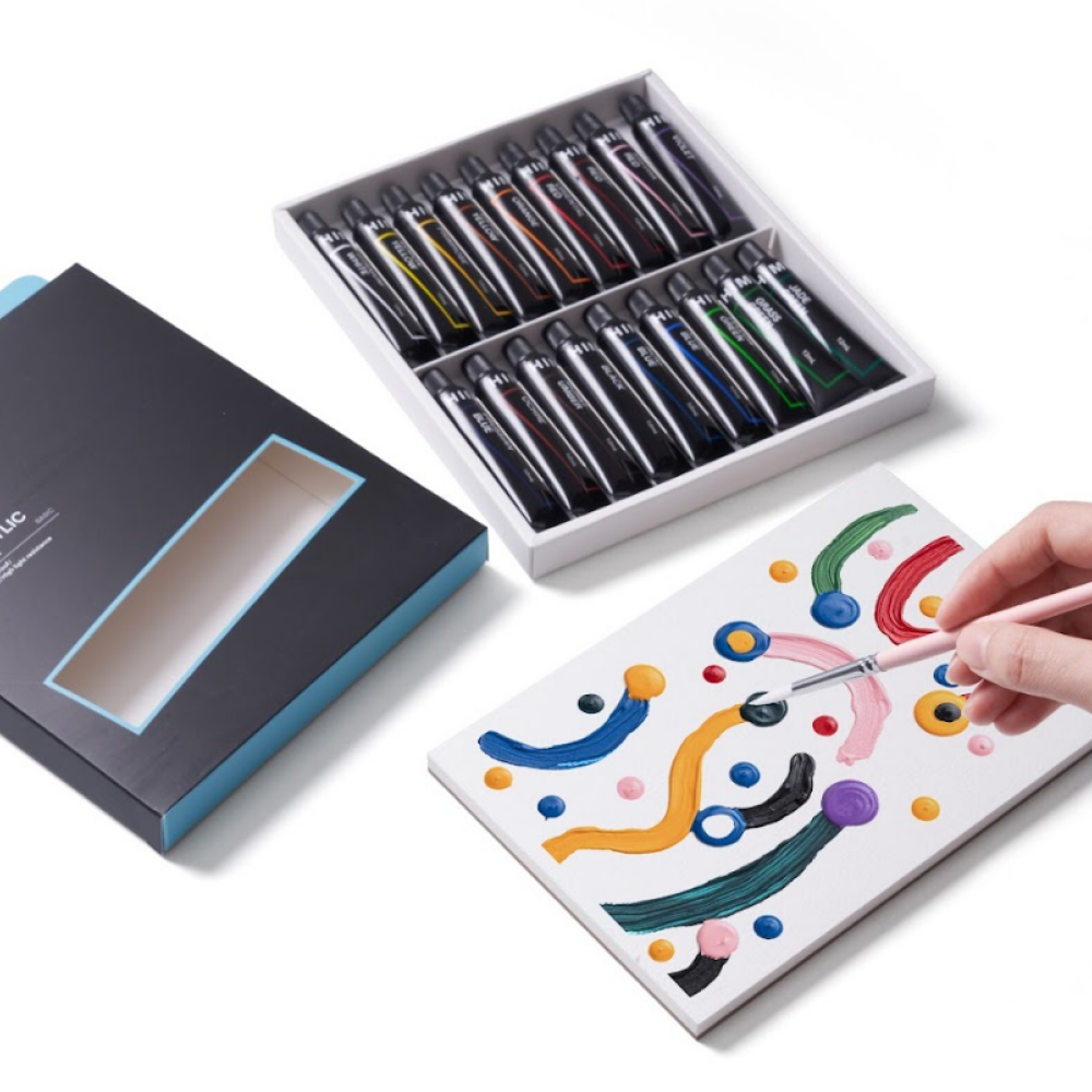 Краски акриловые "Himi.New vision", 18 цветов, тубы - 3