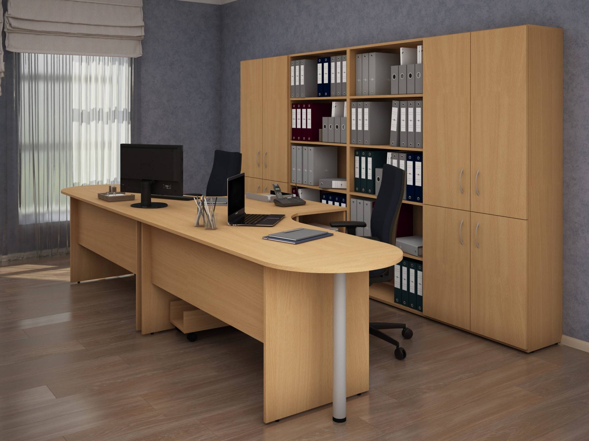 Коллекция Столица стол письменный С-1-12, 1200х700х750 мм, дуб сонома - 11