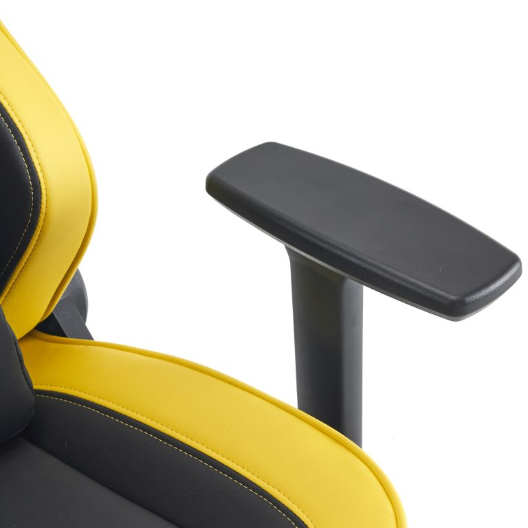 Кресло игровое EVERPROF Rapid экокожа, черный/желтый, крестов. металл - 14