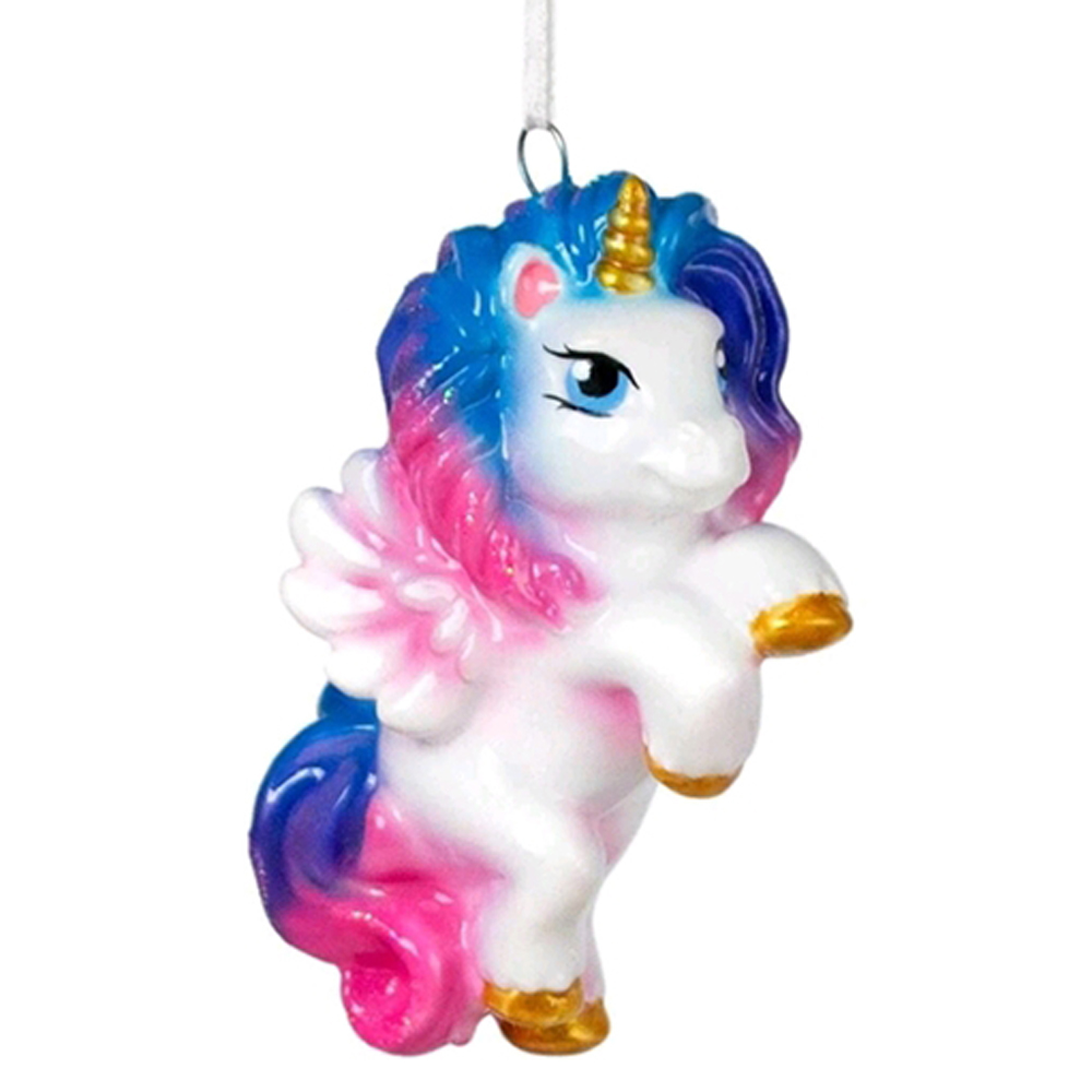 Украшение елочное "Единорог", разноцветный