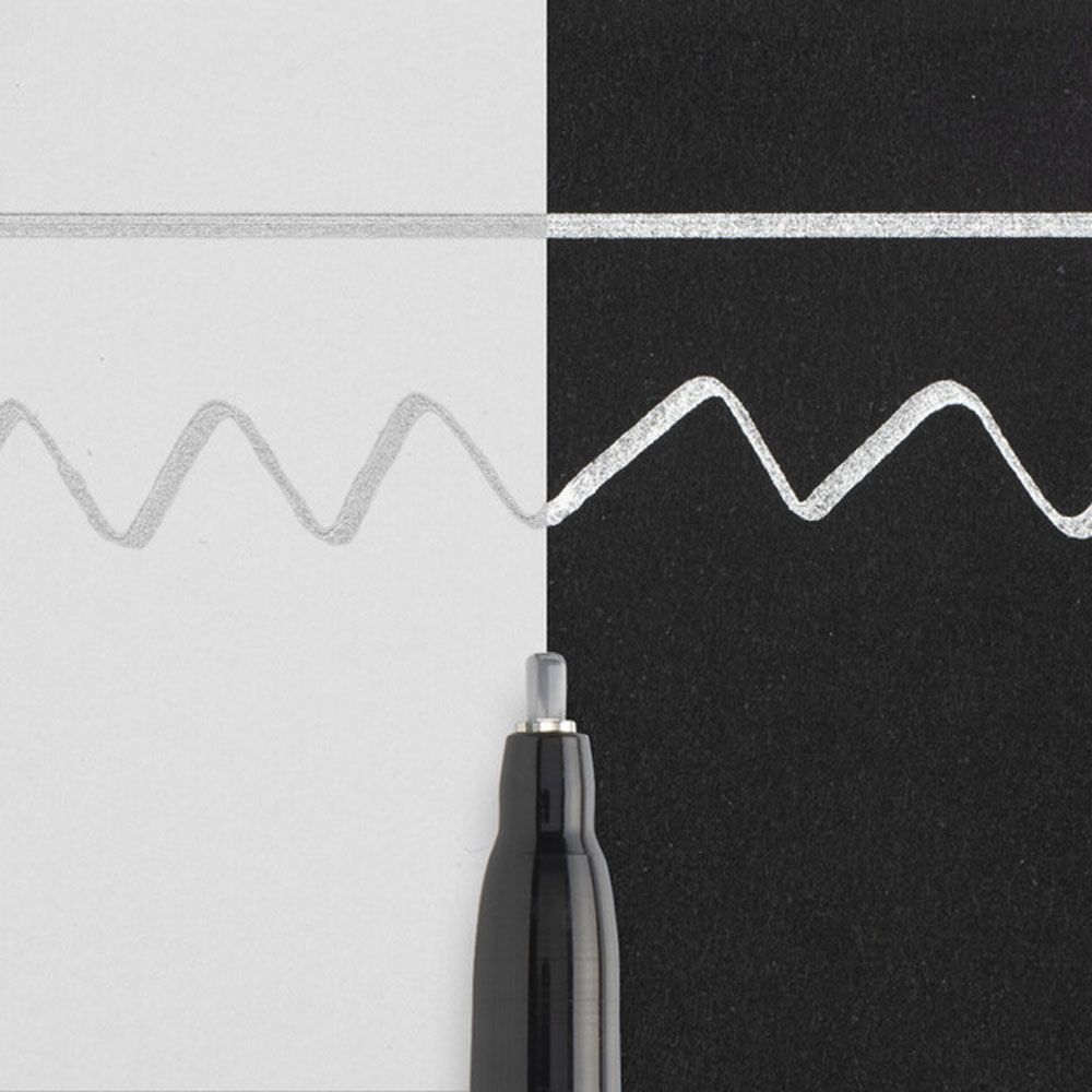 Маркер для каллиграфии "Pen-Touch", серебряный