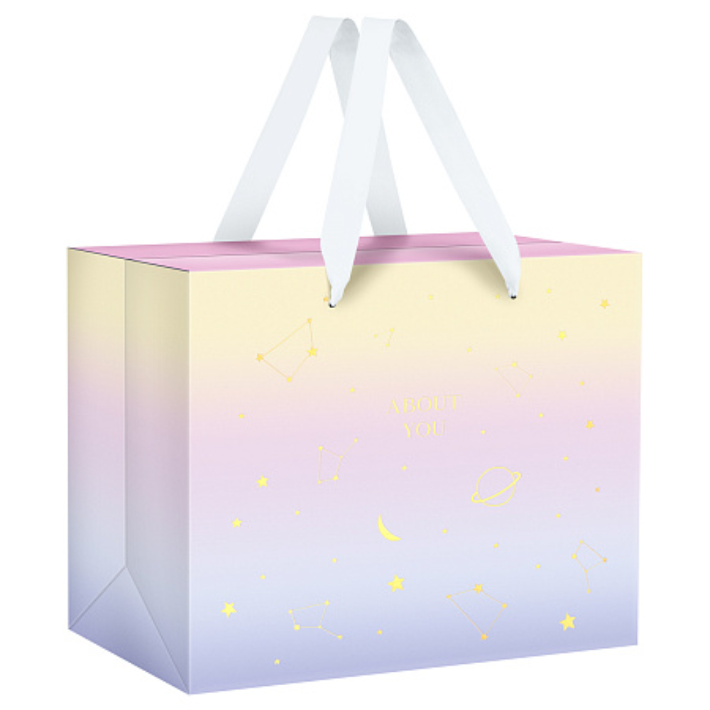 Коробка-пакет подарочная "Universe", 27x20x13 см, ламинированная