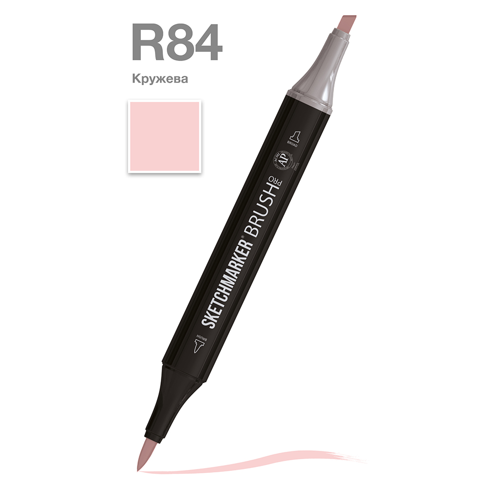 Маркер перманентный двусторонний "Sketchmarker Brush", R84 кружева