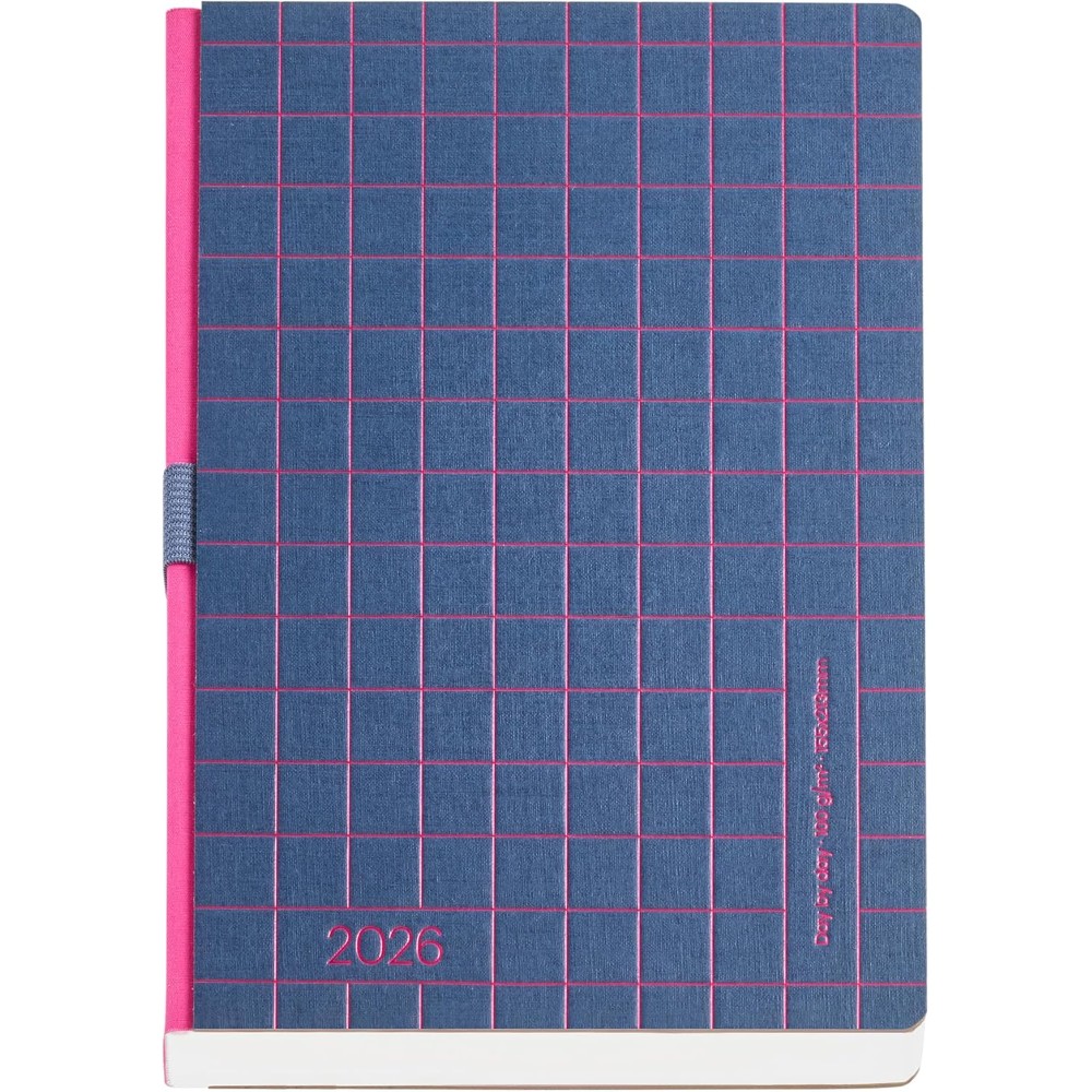 Ежедневник датированный "Back to Basics" 2026, A5, линейка, темно-синий