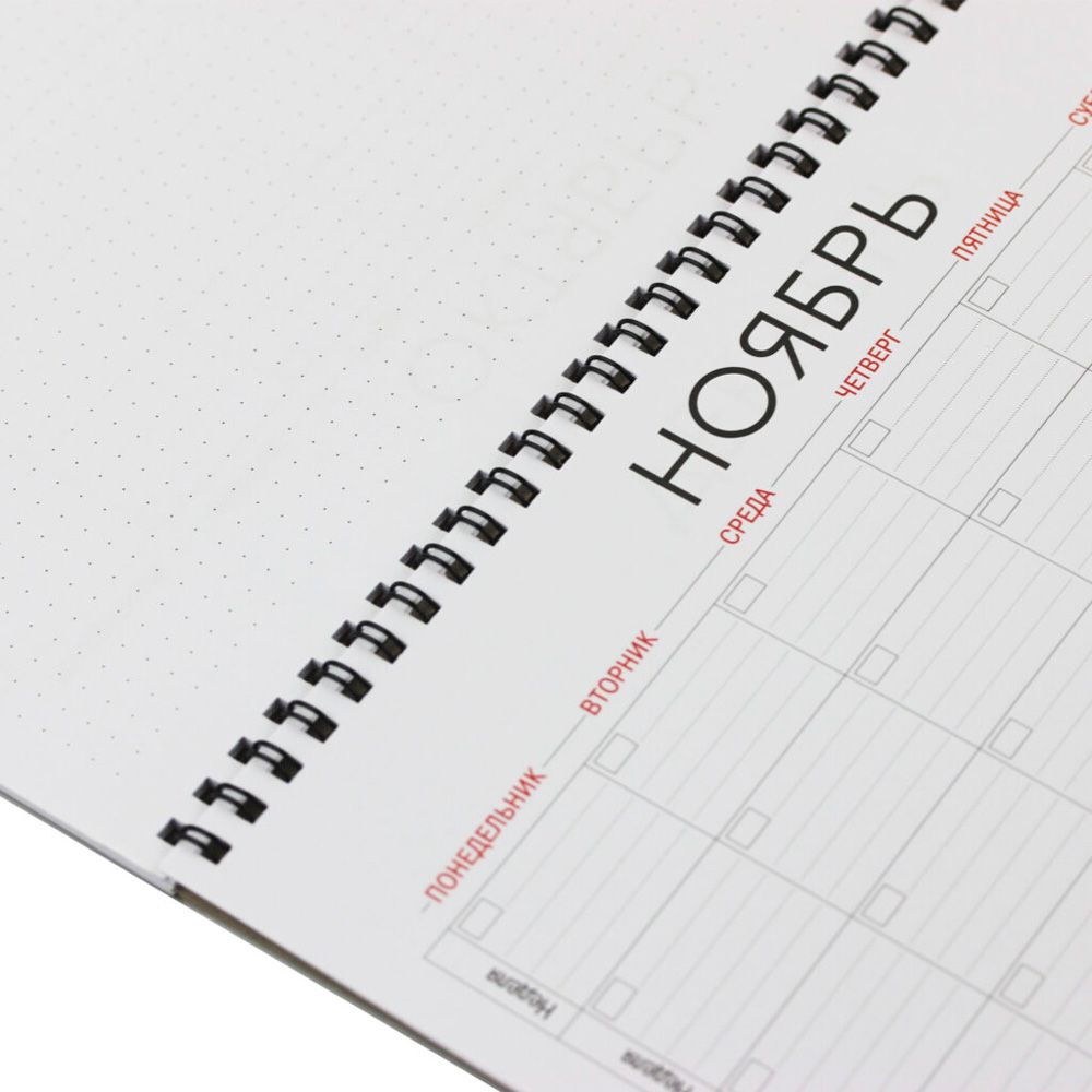 Планер настольный "Mr. Grey. No 4", 26x19 см, 40 страниц, серый - 3