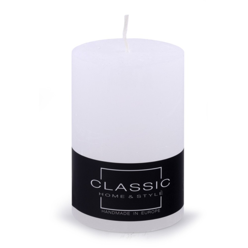 Свеча декоративная "Цилиндр", 70х70х100 мм, белый
