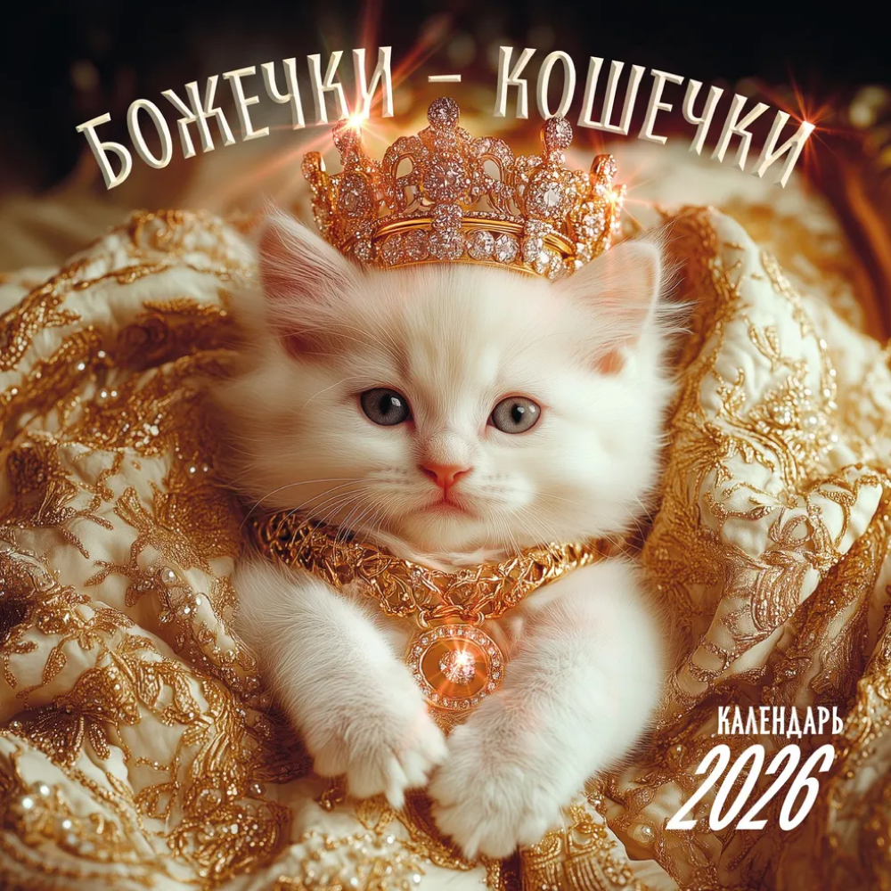Календарь настенный перекидной "Божечки-кошечки" на 2026 год 