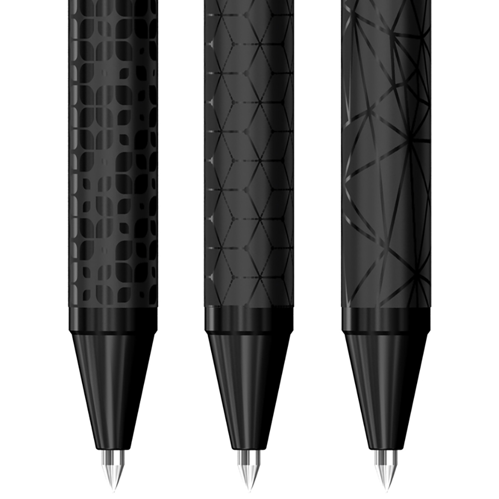 Ручка шариковая "DoubleBlack", 0,7 мм, черный, стерж. синий