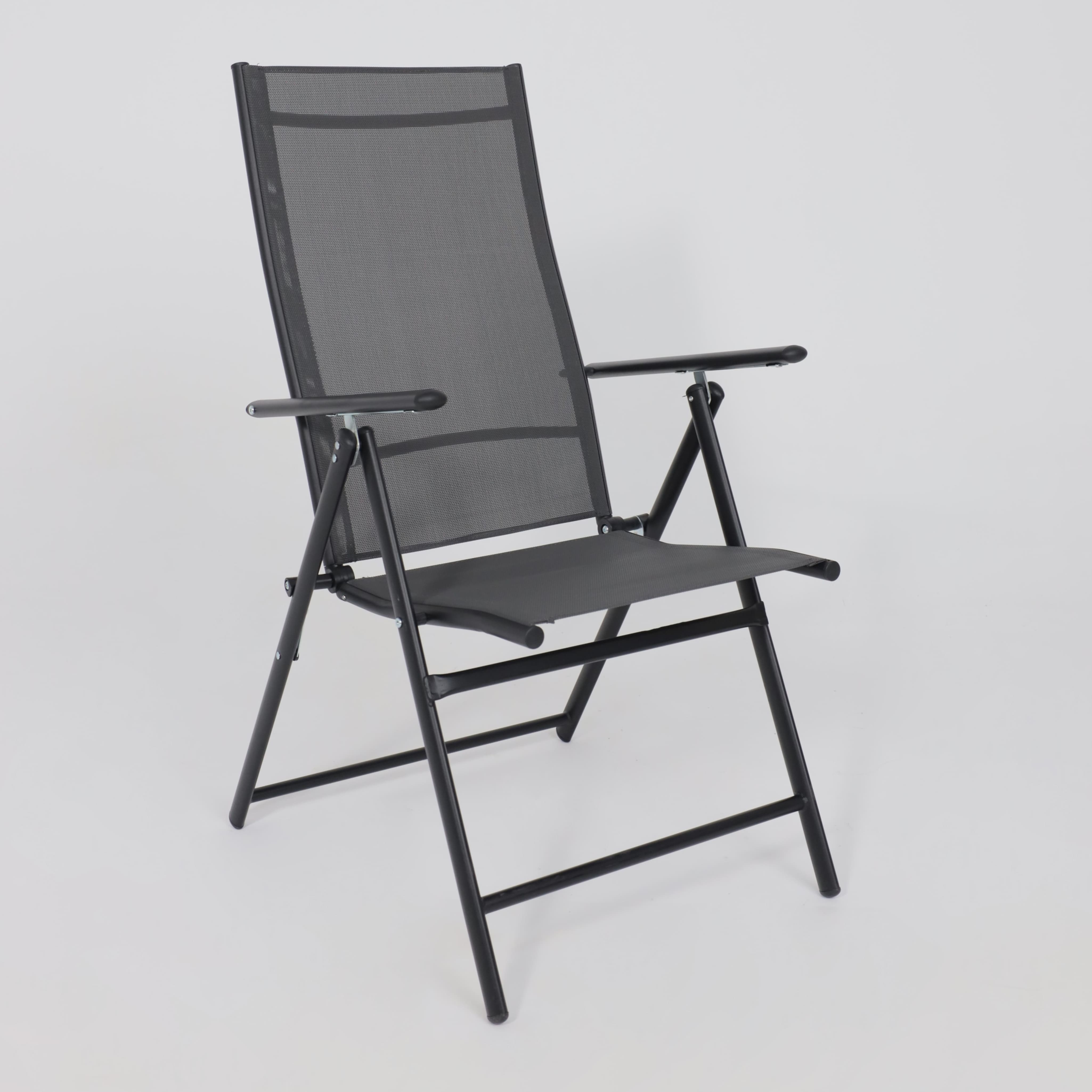 Кресло садовое AksHome CATANIA, ткань, серый, черный - 4