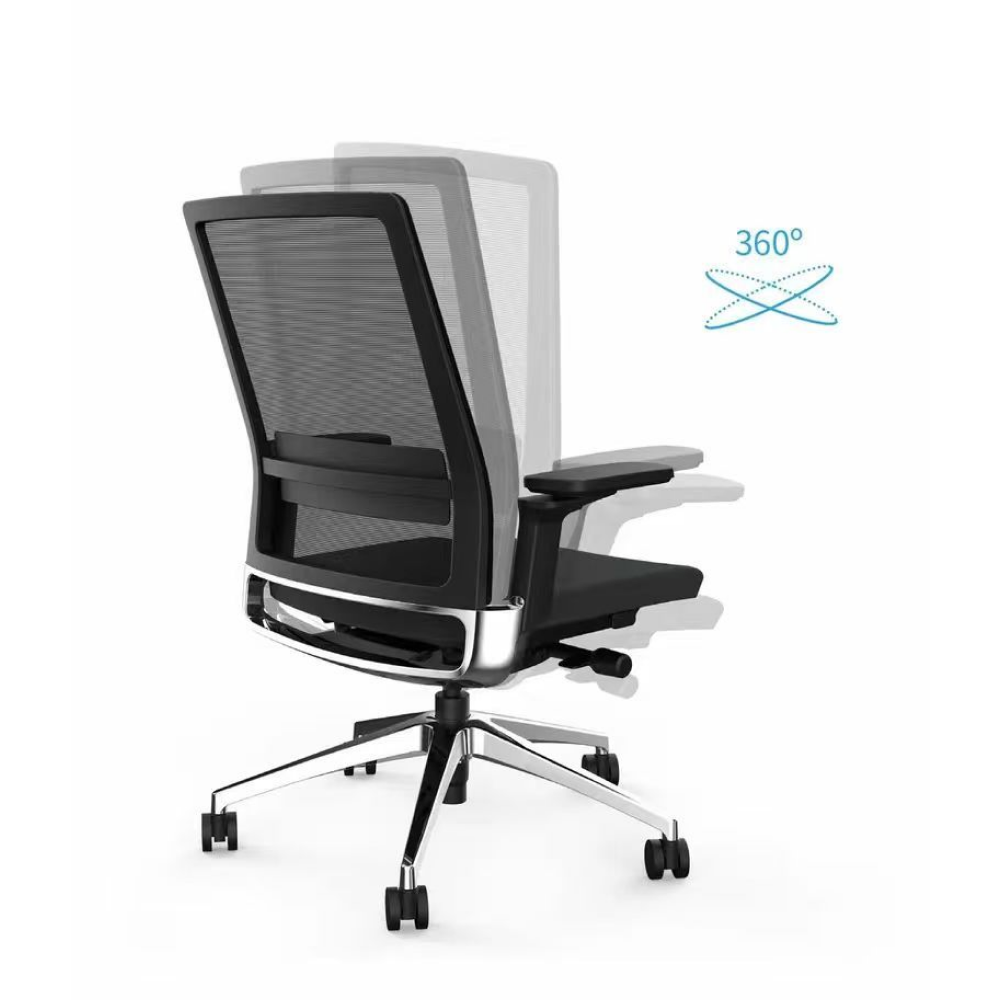 Кресло для руководителя SitZone "E-BA-001A", ткань, пластик, черный - 7