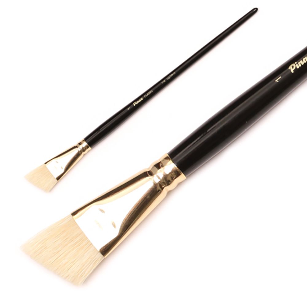 Кисть для рисования "Pinax Artists CLASSIC", щетина, скошенная, №3/8