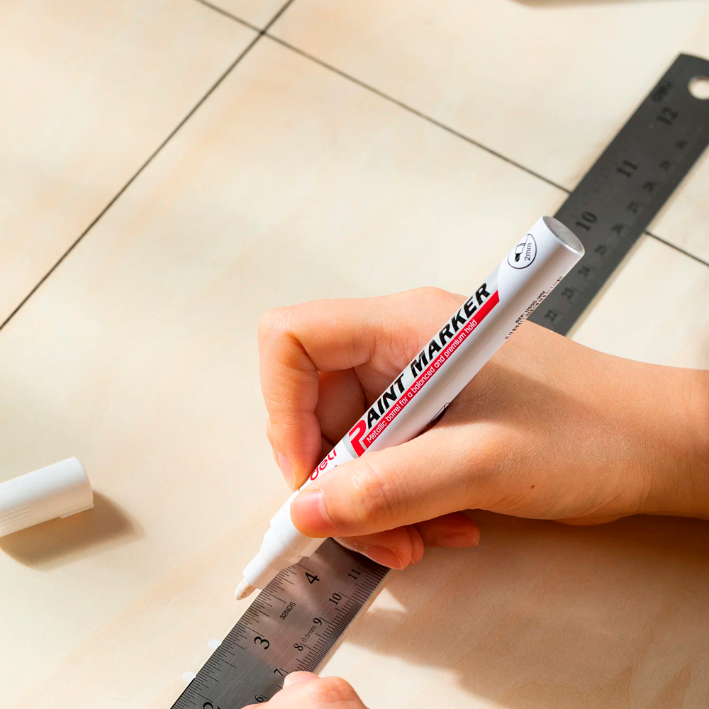 Маркер перманентный на нитрокраске "Paint marker", белый