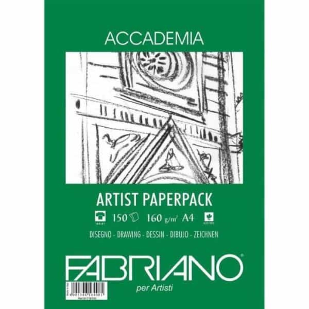 Блок бумаги для рисования "Fabriano. Art pack", А4, 160 г/м2, 150 листов