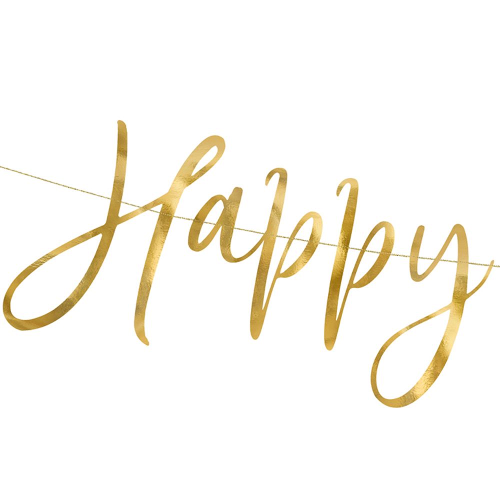 Гирлянда "С новым годом", золотистый