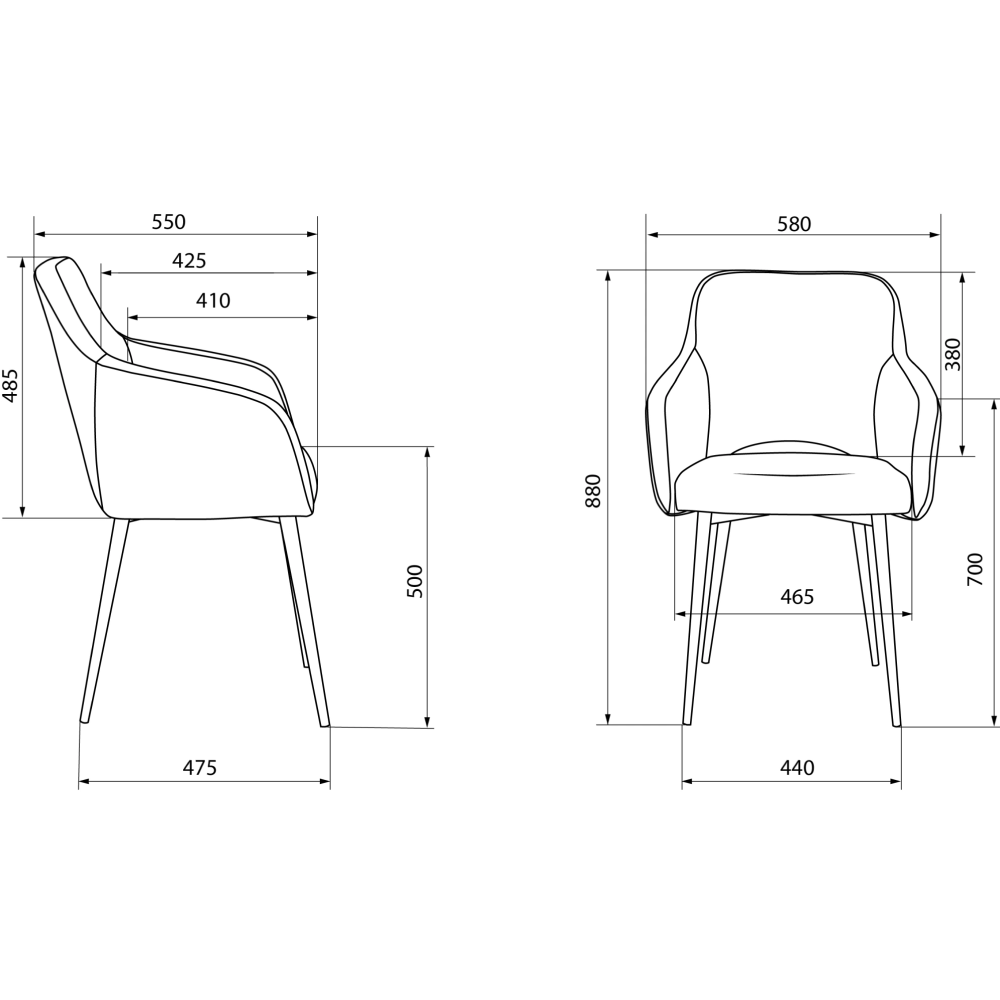 Кресло "Бюрократ CH-380F", ткань, серая жемчужина, каркас металл, корпус черный - 5