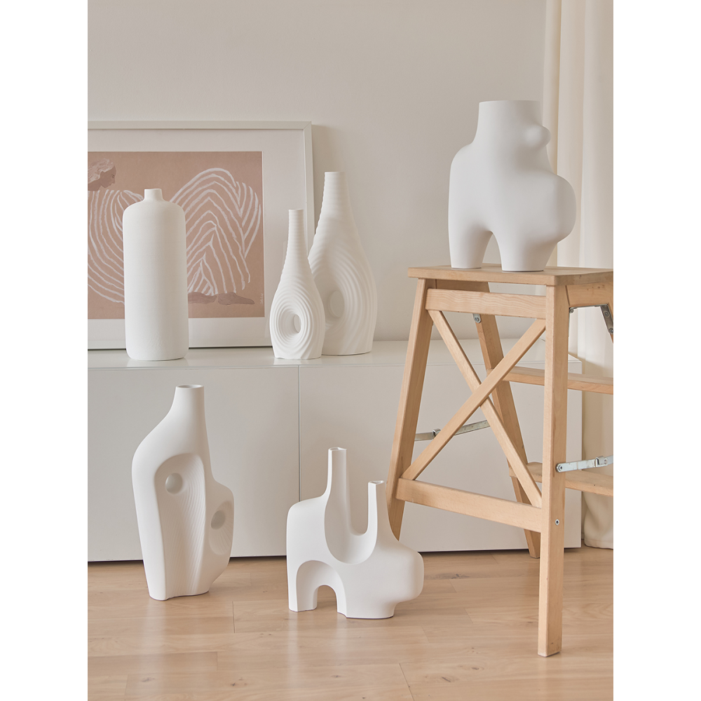 Ваза "Вулкан-мини", гипс, белый - 5