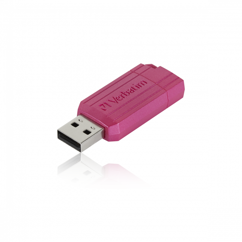 USB Flash накопитель 2.0 32 Gb "Pin Stripe" пласт., розовый - 2