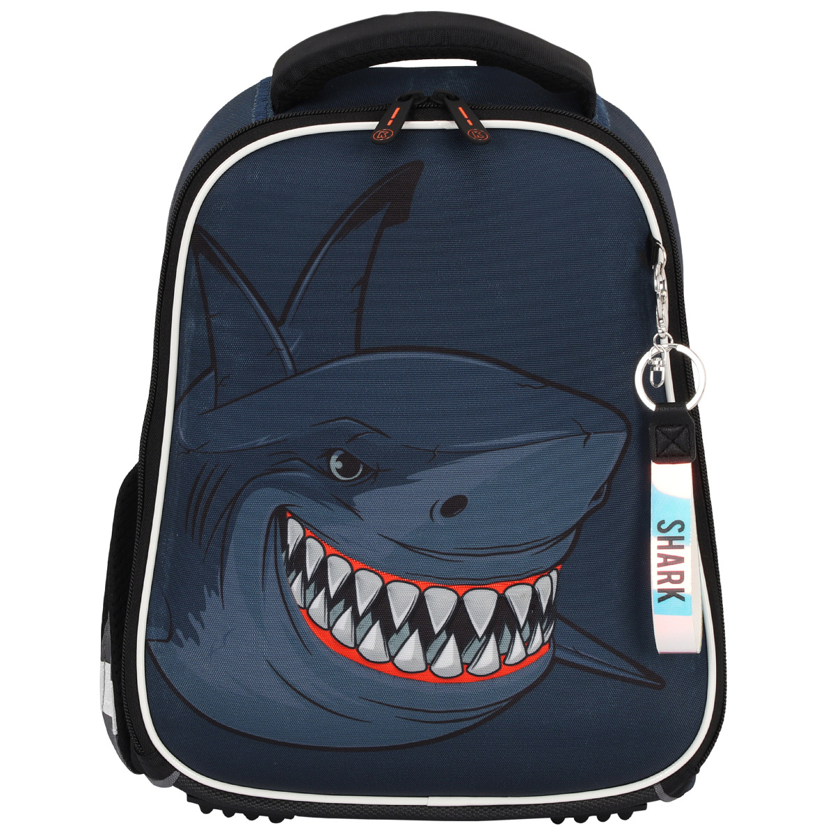 Рюкзак школьный "Ergo Light. Shark", синий, серый