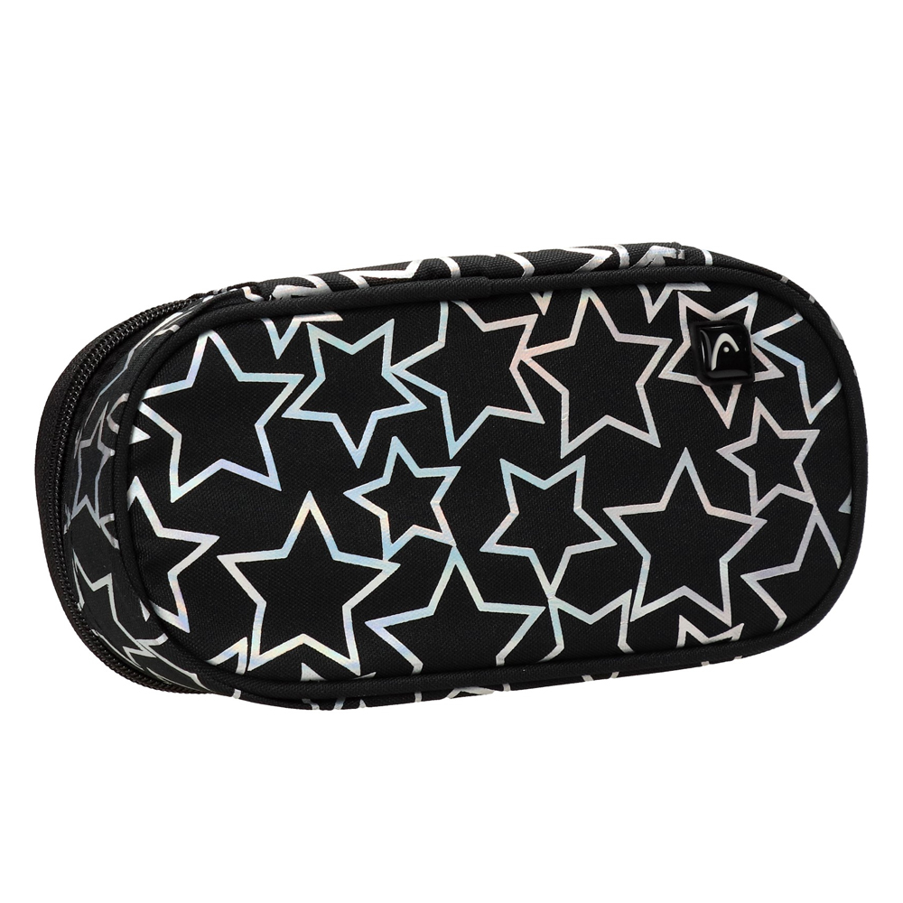 Пенал "Holo effect star lights", 1 отделение, черный