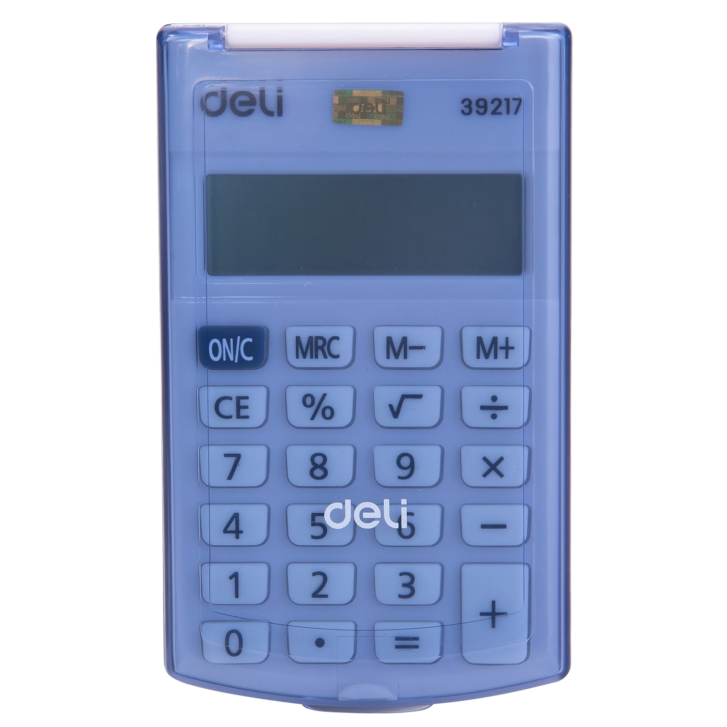 Калькулятор карманный Deli "Easy 39217", 8-ми разрядный, пластик, белый, синий - 3