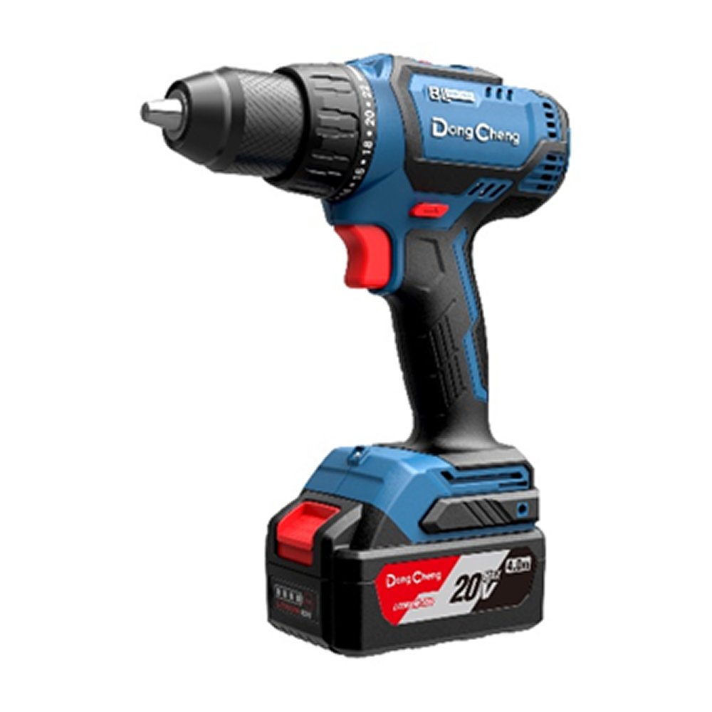 Аккумуляторная дрель-шуруповерт DongCheng DCJZ04-13 (TYPE AM), 20 В, 600 Вт, 60 НМ, 2 Ач, З/У 2 А