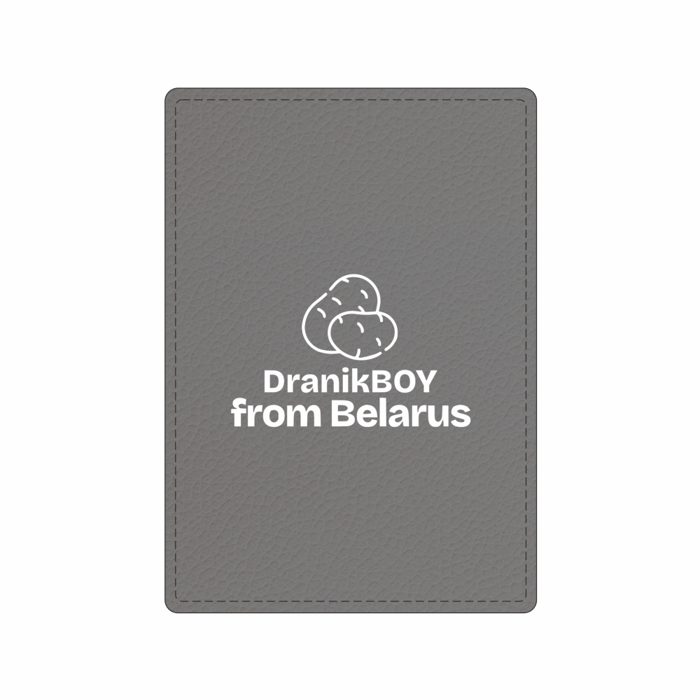 Чехол для карт "DranikBOY from Belarus", натуральная кожа, разноцветный