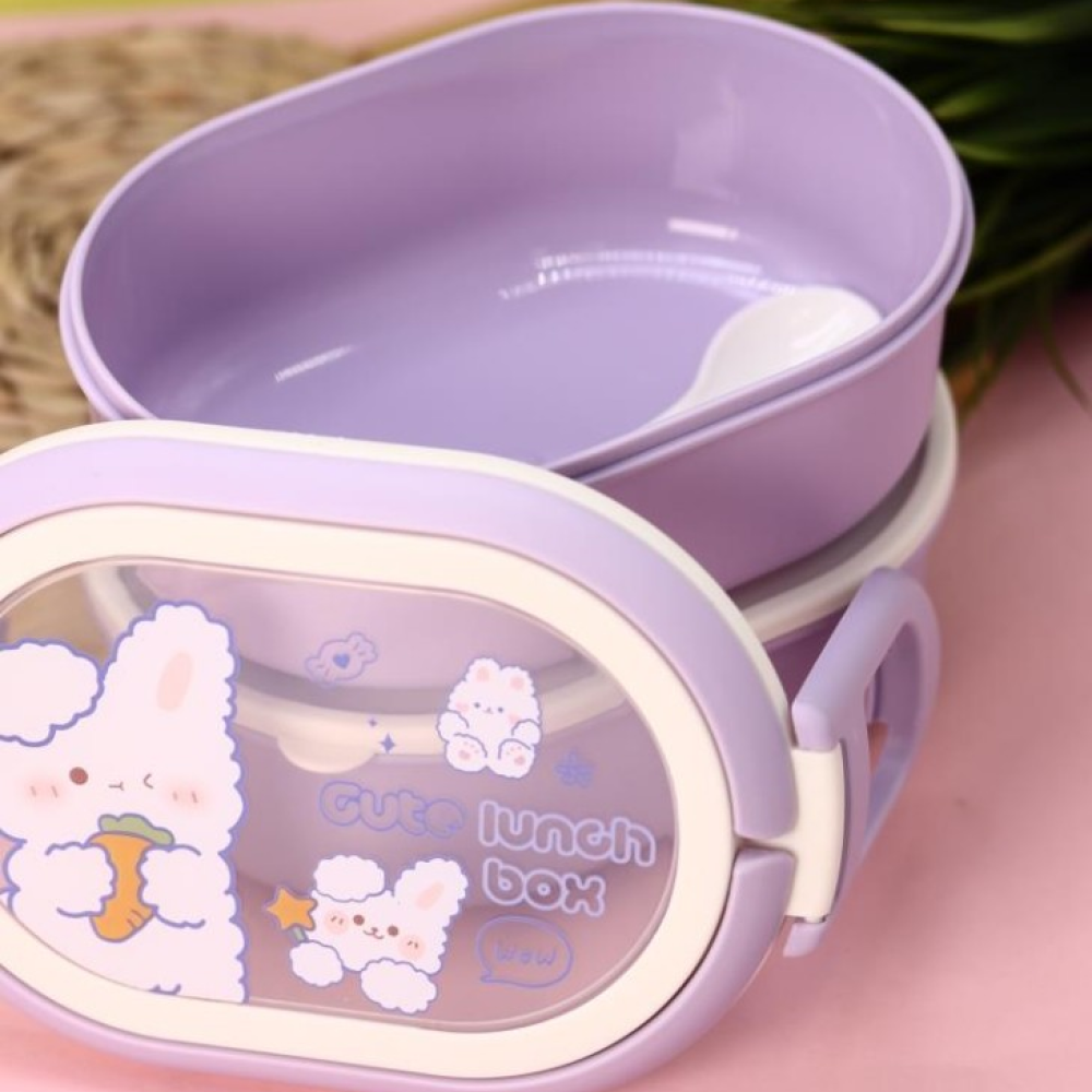 Контейнер д/еды "Cute bunny", фиолетовый - 4