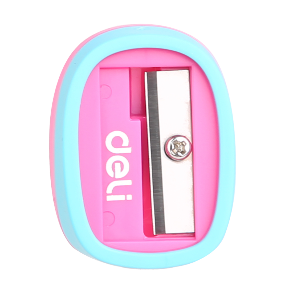 Точилка Deli "Smooth Sharpener", 1 отверстие, ассорти - 4