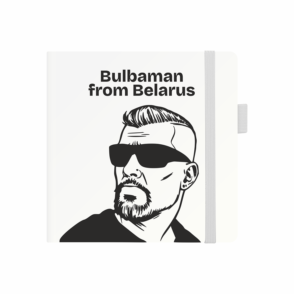 Скетчбук "Bulbaman", 12х12 см, 140 г/м2, 80 листов, белый
