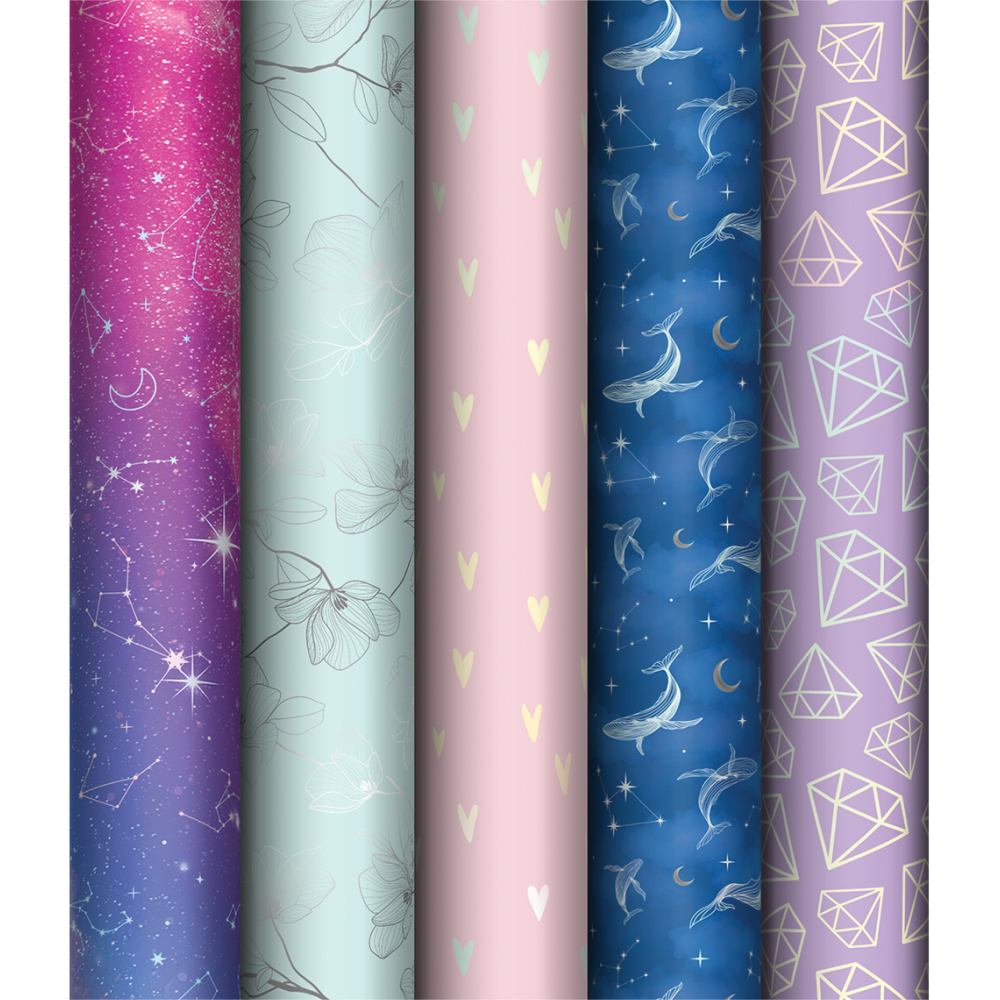 Бумага декоративная в рулоне "Brilliant effect", 1х0,7 м, ассорти