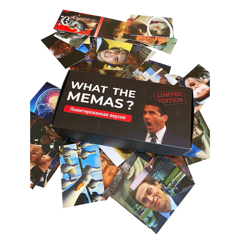 Игра настольная "What the memas? Дополнение. Набор черный"