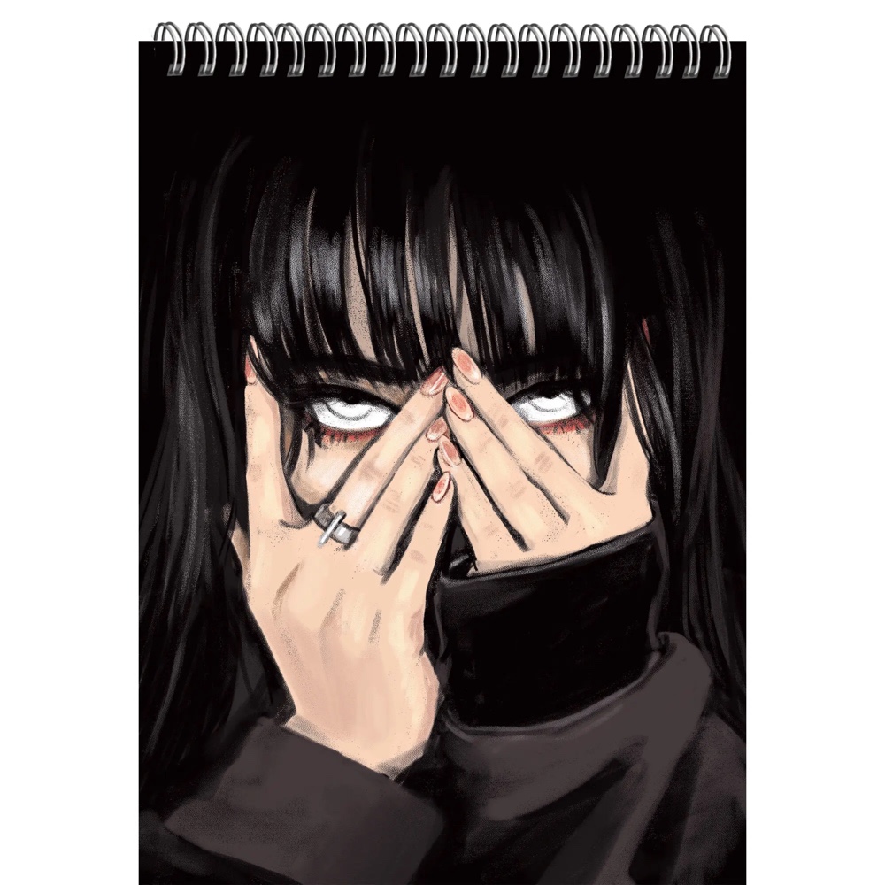 Блокнот "Обаятельная и мрачная (Эксклюзив)", А5, 60 листов, клетка, черный