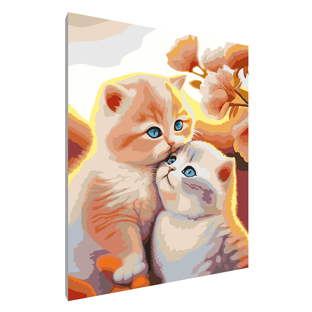 Картина по номерам "Пара котят"