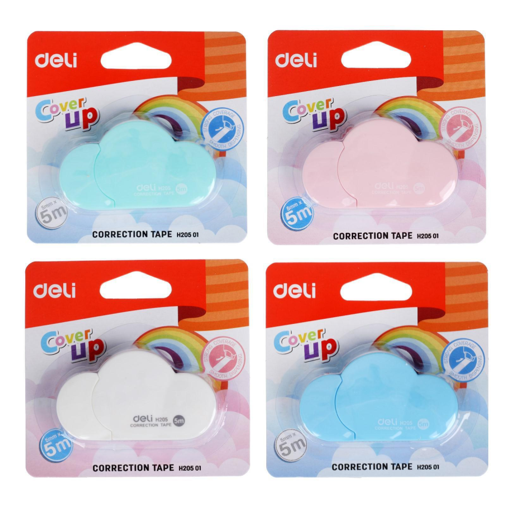 Корректор-роллер "Cover up", лента, 5x5 мм/м, ассорти 