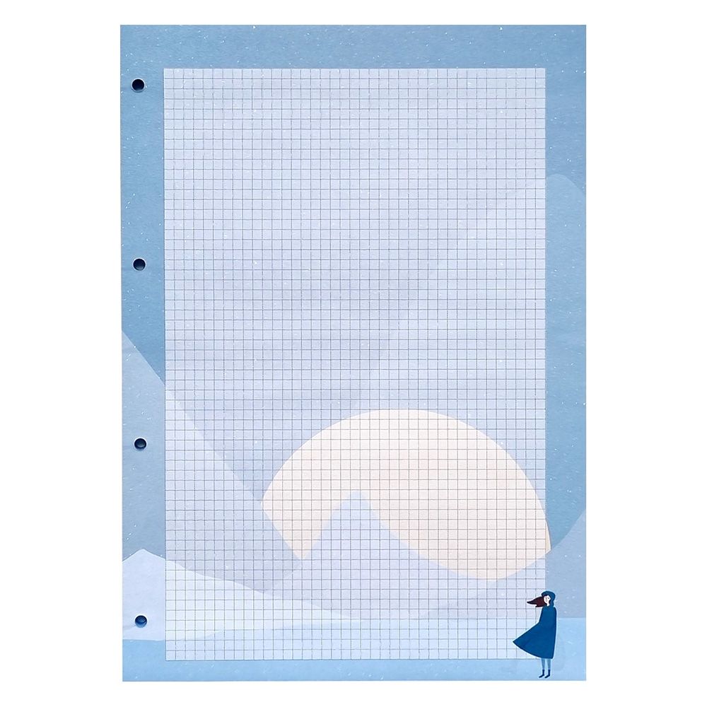 Сменный блок для тетради на кольцах "Golden sun", A4, 50 листов, клетка 