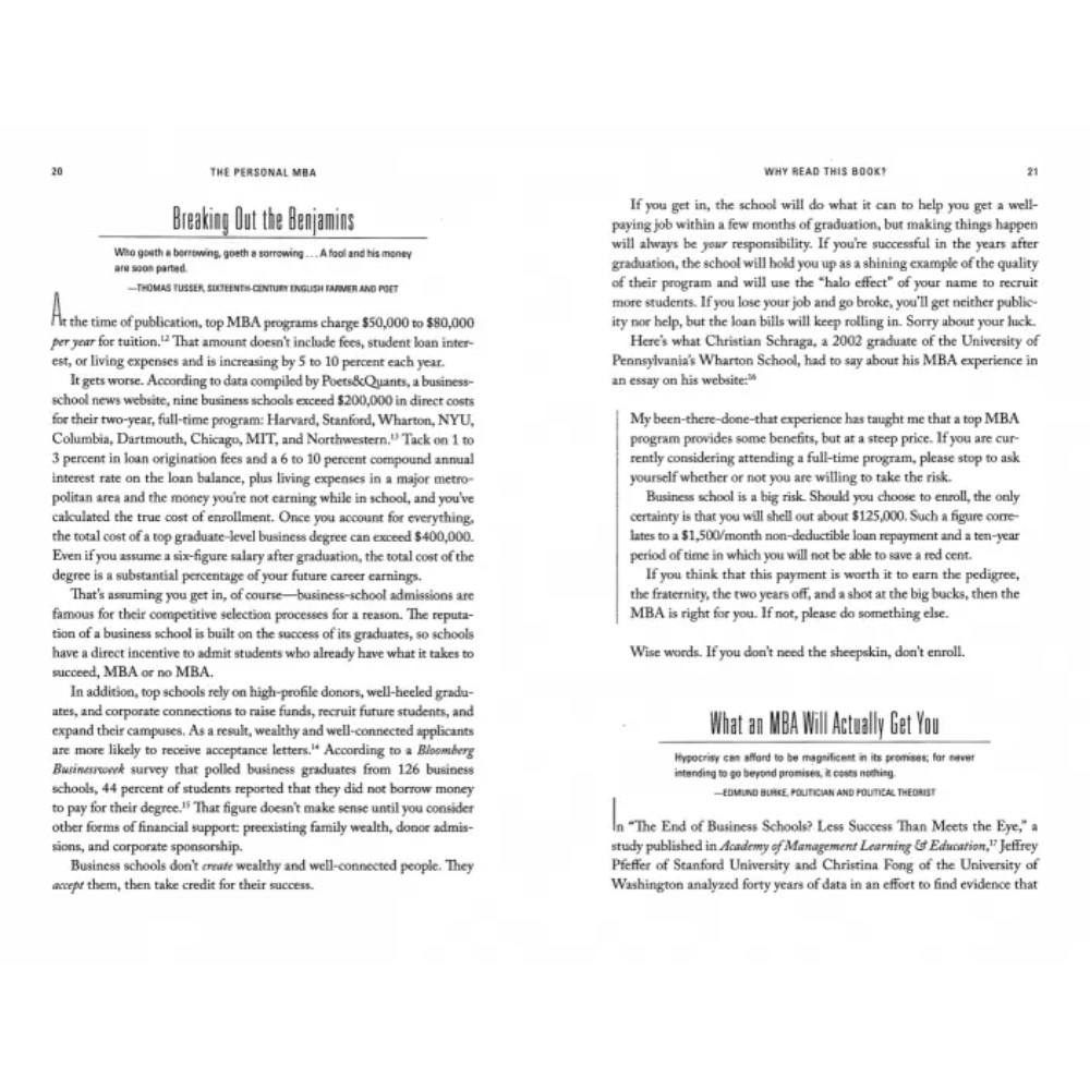 Книга на английском языке "The Personal MBA", Josh Kaufman