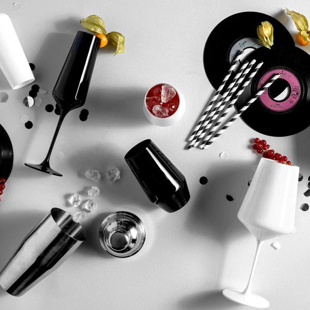 Набор бокалов "Etna", стекло, 365 мл, 2 шт/упак, черный - 4