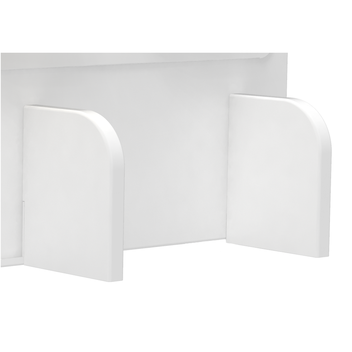 Полка Ergosmart Wooden Space, 1150х382 мм, с подставкой для книг - 5