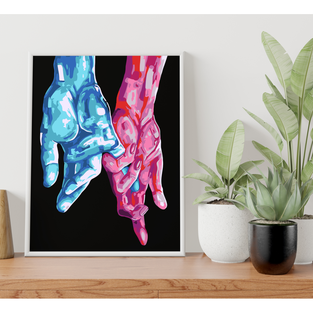 Картина по номерам "Руки"