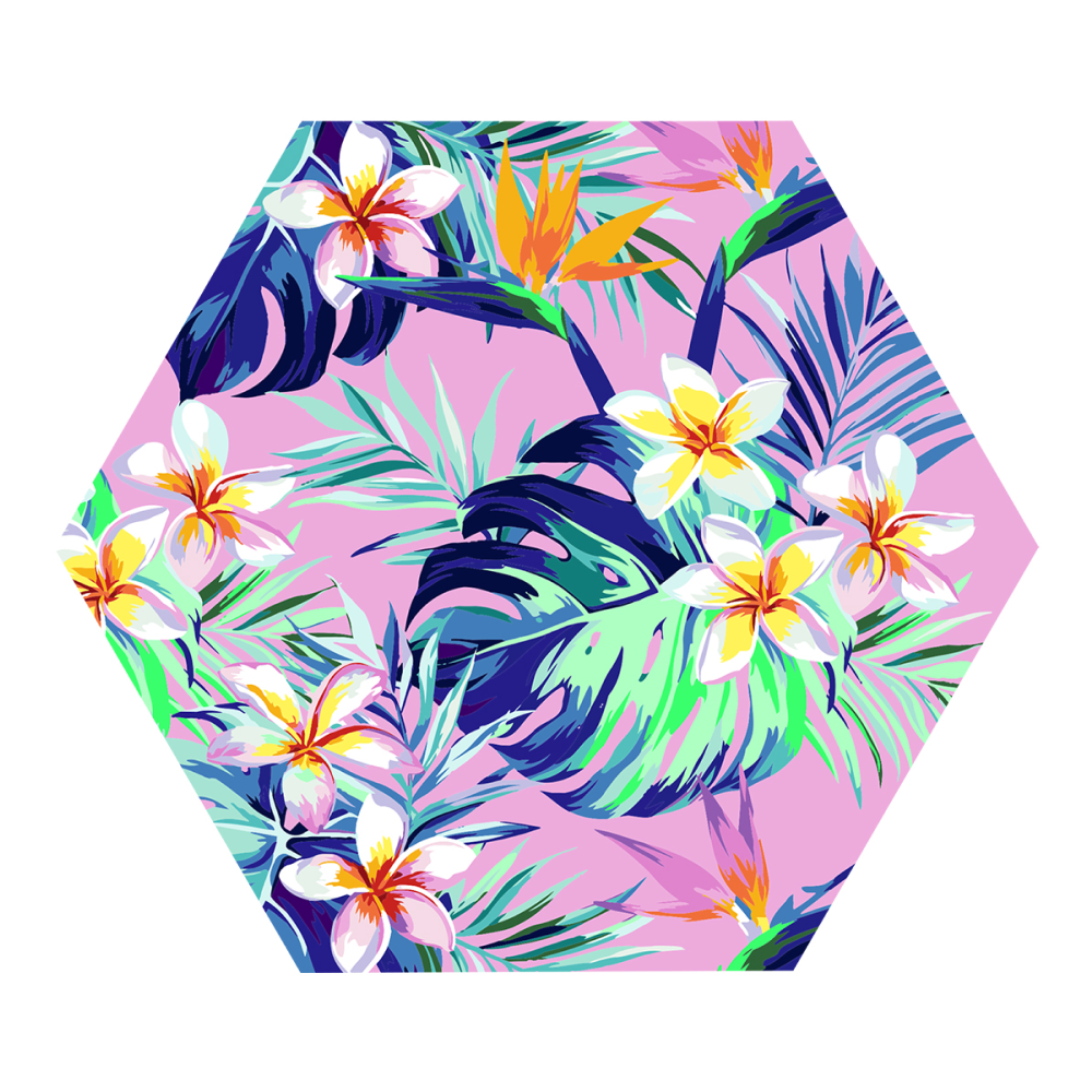 Набор для творчества "Тропический сад", 30 см, красками по номерам