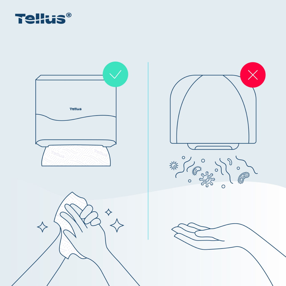 Диспенсер Tellus для полотенец листовых, мини, черный, HT3 - 14