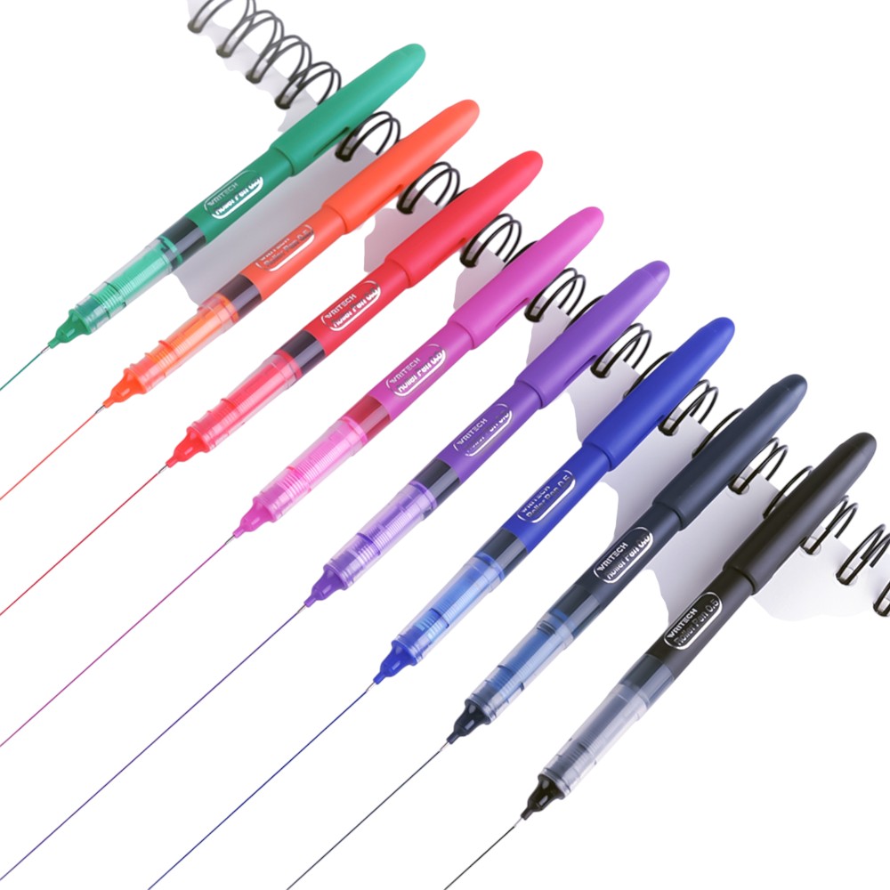 Ручка-роллер "Writech", 0,5 мм, черный, стерж. черный - 4