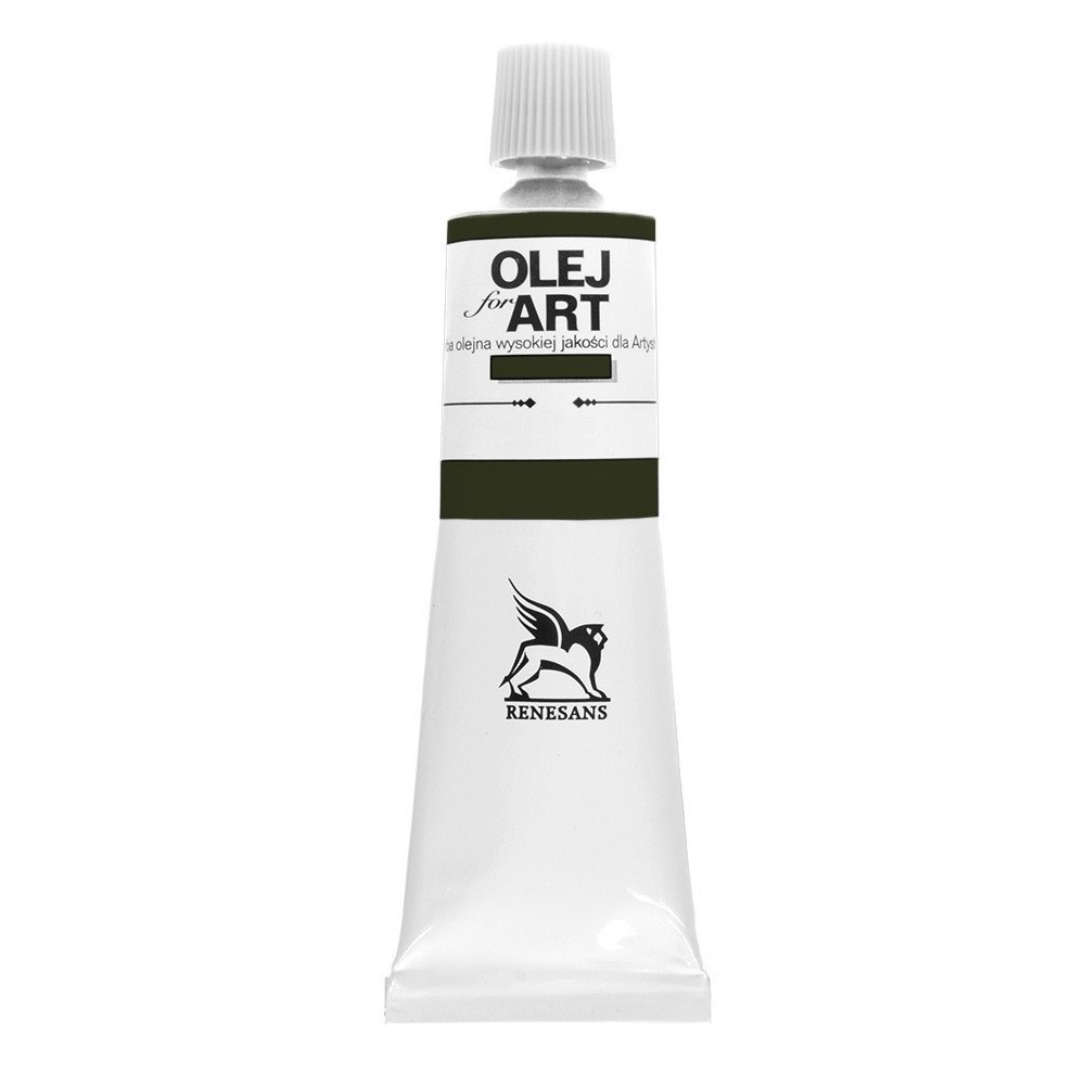 Краски масляные Renesans "Oils for art", 74 земля зеленая жженая, 60 мл, туба