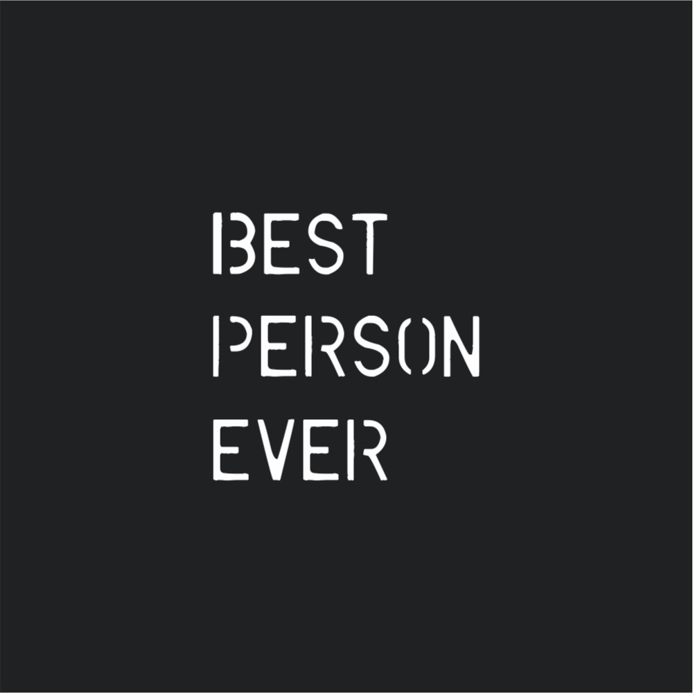 Кружка "Best person ever", фарфор, 360 мл, черный