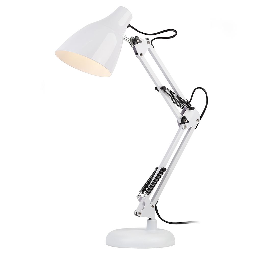 Светильник настольный "ЭРА N-123-Е27-40W", без лампочки, белый