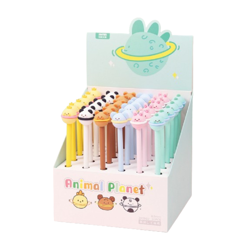 Ручка шариковая "Зверопланета", 0,5 мм, пластик, ассорти, синий